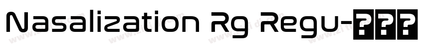 Nasalization Rg Regu字体转换